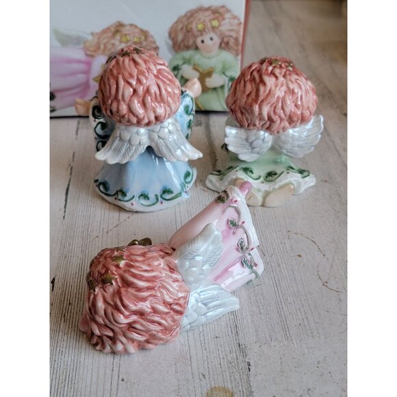 Fitz Floyd moon beams Angel ceramic vintage xmas home decor set - Picture 5 of 7